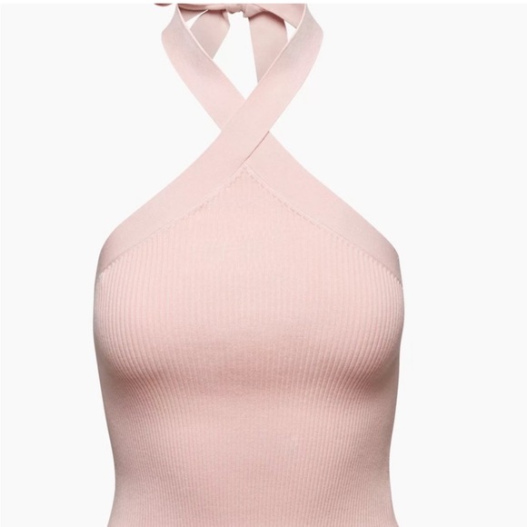 Aritzia Wilfred cayenne halter top pink NEW - Picture 3 of 4